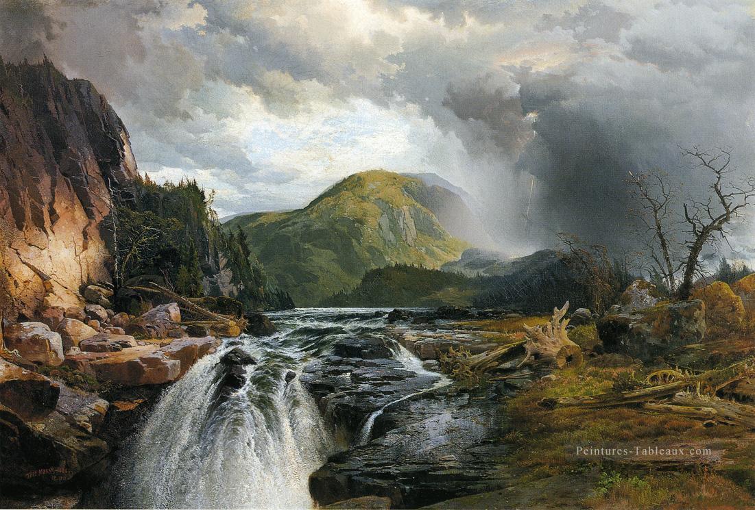 Les paysages sauvages du lac Supérieur Thomas Moran Peintures à l'huile